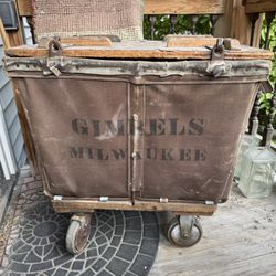 Vintage Wheeled Storage Cart