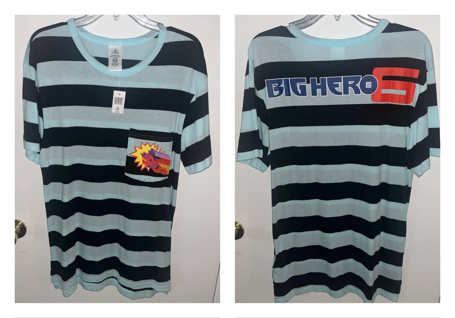 DISNEY Big Hero 6 Baymax Jersey Style Shirt w/ Front Pocket (NWT) *Org Price $37*