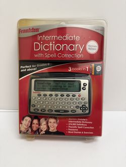 Franklin Merriam Webster Dictionary & Thesaurus MWD-460A Spell Correction New