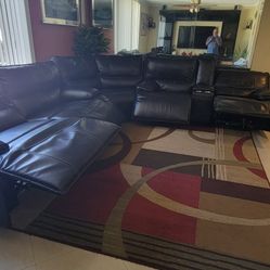 DK BROWN RECLINING SOFA & LOVESEAT