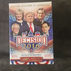 Trump Decision 2016 open trading card packs complete Republican Democrat