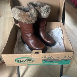 Martino,  Melissa II Medium Brown Boots . Size 6.5 
