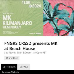 FNGRS CRSSD - MK At Beach house