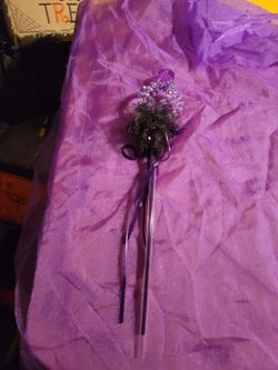Halloween Costume Accessories Purple Rhinestone Fairy Costume Wand