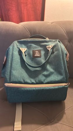 Momigo Teal Diaper Bag Backpack