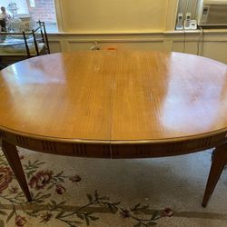 Wooden Dining Room Table - Seats 6