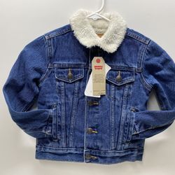 New! Levi's Little Boys Sherpa Trucker Jacket Size 5
