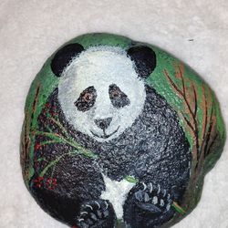 Painted Panda Rock 