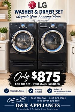 LG LG LG Washer and Dryer