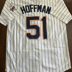 Retro San Diego Padres Jersey Hoffman White Pinstripe