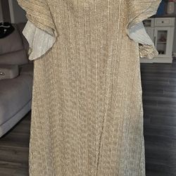 H&M Gold Dress Girl's Medium