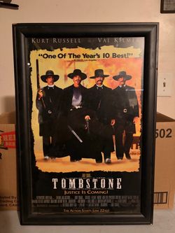 Tombstone Movie Poster Framed