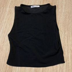 Zara short sleeve black shirt Small