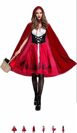 Red Ridding Hood Adult Women’s Halloween Costume. Size Medium (New) *Dress *Cape.