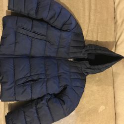Kids navy blue winter coat - size 4/5