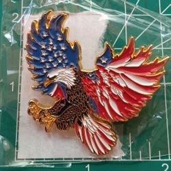 AMERICAN EAGLE/FLAG PIN