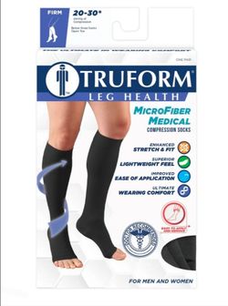 Truform Leg Health Microfiber Compression Socks