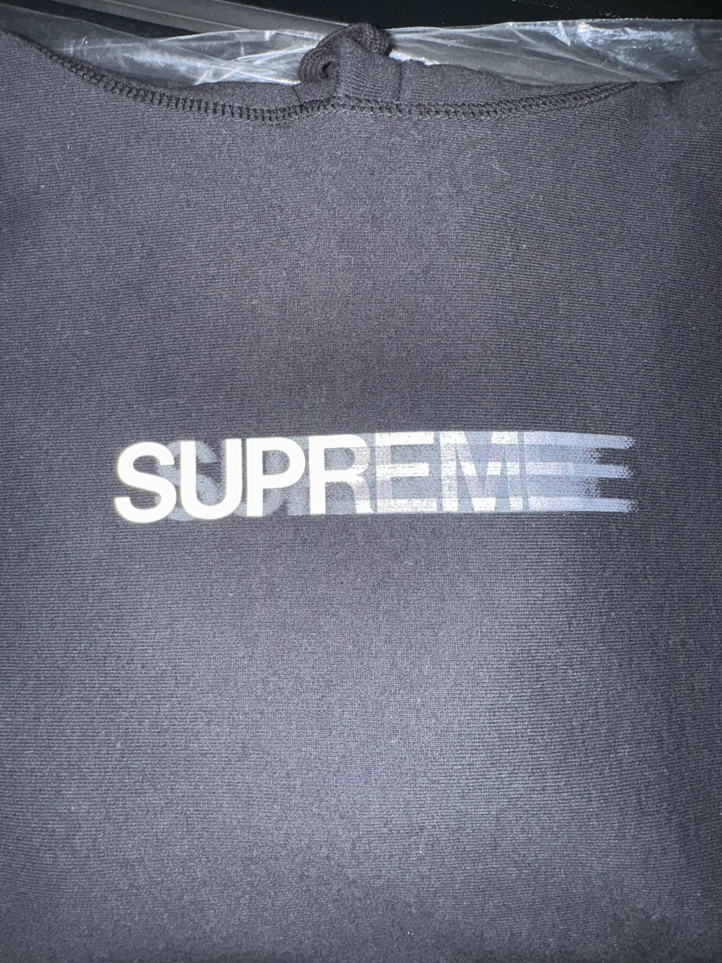 DS Supreme SS20 Motion Logo Hoodie Black Large