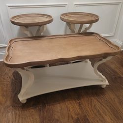 Coffee Table & Tow Sides Tables 