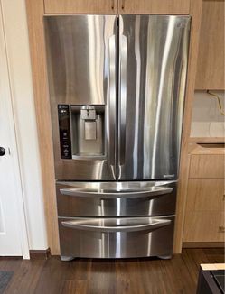 Stainless steel LG French door refrigerator