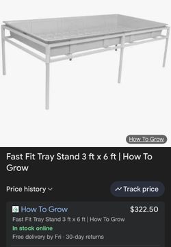 3x6 Rolling Tray Stand
