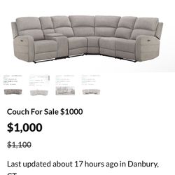 Sectional For Sale! $900
