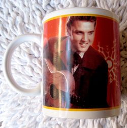 Elvis Presley Coffee Cup Christmas Mug Signature Product 