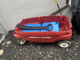 Radio Flyer plastic 2 seat wagon