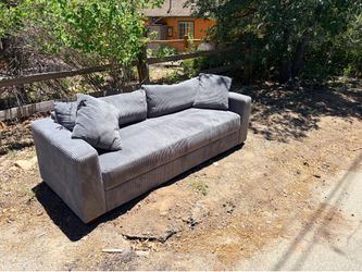 Corduroy couch- med grayish blue