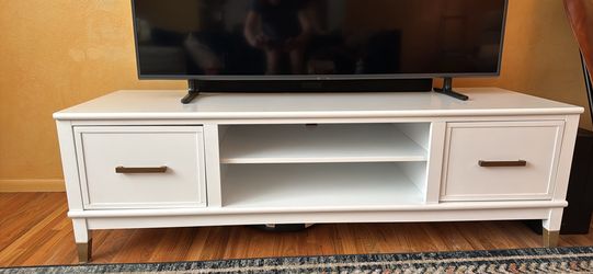 Mid-century white TV Stand/Console