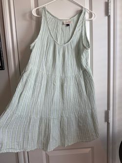 Universal Threads Green Striped Dress