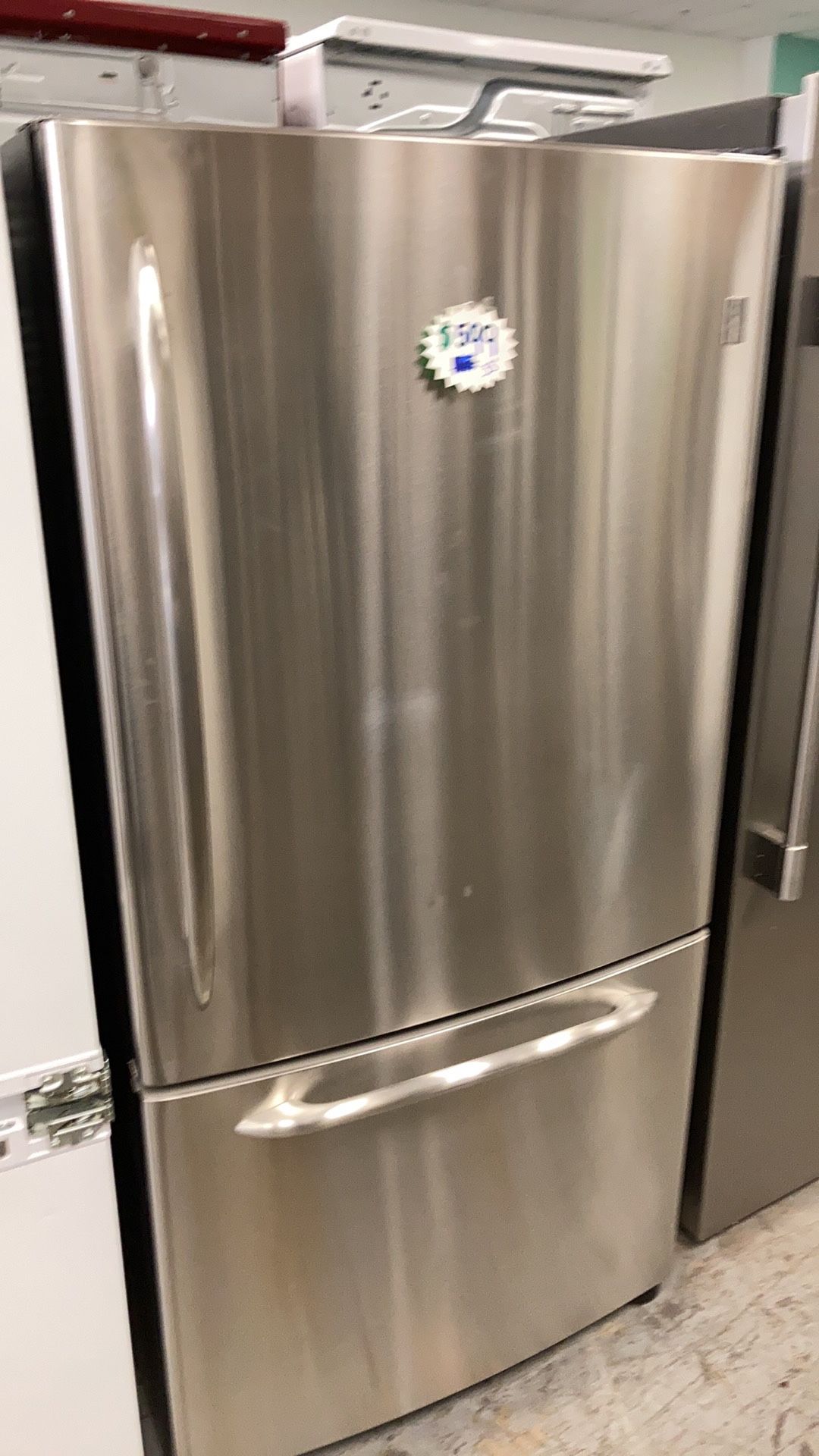 33” Bottom Freezer Refrigerator Working Perfectly With 4 Months Warranty 
