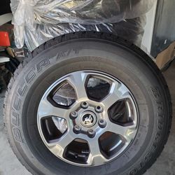Ford Bronco OEM rims and Tires set of 5