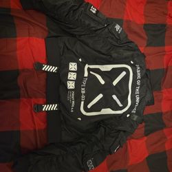 Fabric of The Universe Techwear Graphic Fashion Bomber Jacket Size Medium