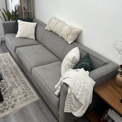 Grey CB2 Couch