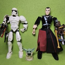 Star Wars 10" Buildable Figure & Grogu Bundle 