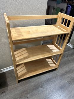Wooden bookshelf
