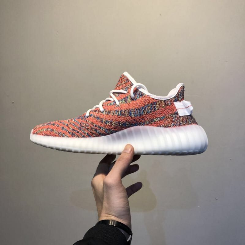 Mens Womens Shoes Adidas Yeezy Boost 350 V2 Multicolor red white