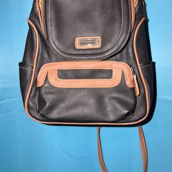 St. John's Bay brown leather backpack