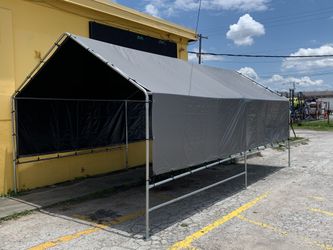 New Galvanized steel canopy TENT 10 x20 F tarp included Starting price $165