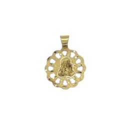 Pendant  Charm Yellow Gold 14k. Santa Barbara