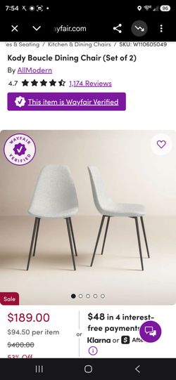 Kody Boucle Dining Chair (Set of 2)