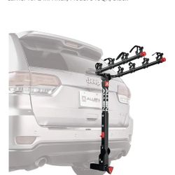 Allen Sports Deluxe+ Locking Quick Release 4-Bike Carrier for 2 in. Hitch, Model 840QR, Black
