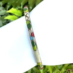 Cloisonné  Thin Bangle bracelet 