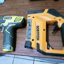 8 V Ryobi  Drill/ Bostitch  Stapler 