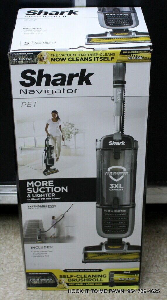 Shark Navigator Pet Pro ZU62 Bagless Pet Upright Vacuum Pewter Gray Metallic NEW
