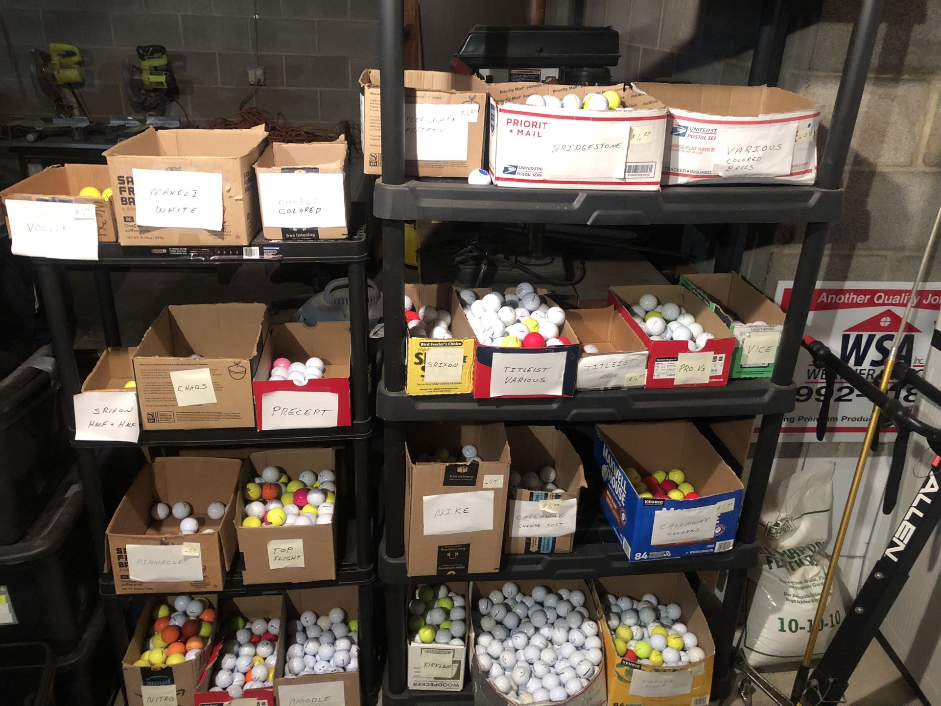 5A Golf Balls, Pick Your Own. By The Dozen All Brands. Bargain Bin 500 Lots 3A/4A Medium Grade As Well