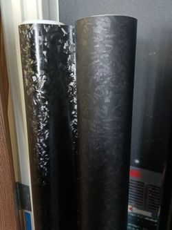 Satin and matte forged carbon vinyl wrap by the yard