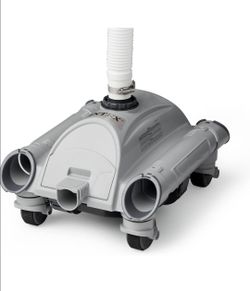 INTEX 28001E Above Ground Pool Automatic Pool Cleaner: Pressure Side Vacuum Cleaner – Includes 6.5m Hose – For INTEX Pools with 1 - 1/2in Threaded Inl