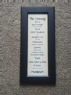 Framed Inspirational Quote Wall Art